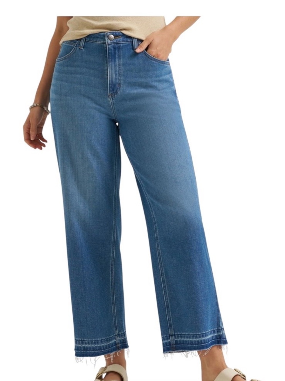 The Lee® Women's Heritage Wide Leg Crop Jeans